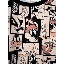 Комплект трикотажный для девочек: фуфайка (футболка), брюки