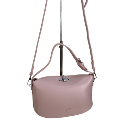 Женская сумка из искусственной кожи, цвет нежно розовый