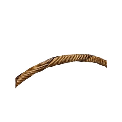 Корзина плетёная для хранения, 10×10×10 см, ручка h=10 см, пластиковая, коричневая, Greengo