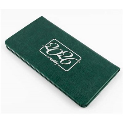 Планинг 2026 г. 165х90 мм 128 стр. "ФЛОРЕНЦИЯ" зеленый 310115 Alpha-Trend