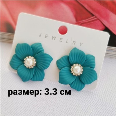 Серьги цветы, 09250 арт.002.095