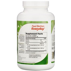 Zahler, Omega 3 Platinum, улучшенный рыбий жир с омега-3, 2000 мг, 180 гелевых капсул