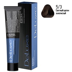 ЭстельDeLuxe Крем-краска для волос 5/3 Светлый шатен золотистый 60 мл