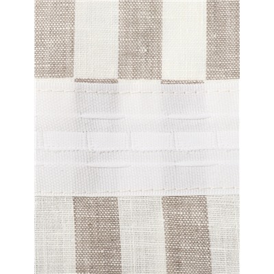 Шторы для кухни «Этель» Soprano, 140×180 см-2 шт., подхваты 2 шт., лен 100%, 180 г/м²