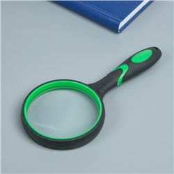 Лупа классическая, прорезиненный корпус 5х, d=7.5 см, цвет МИКС