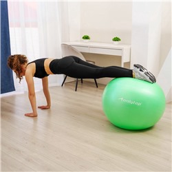 УЦЕНКА Фитбол ONLYTOP, d=85 см, 1400 г, антивзрыв, зелёный