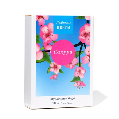 Туалетная вода женская «Любимые цветы» сакура, 100 мл (по мотивам Moon Sparkle (Escada)