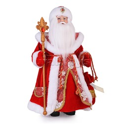 Сувенир Дед Мороз в красной шубе с мешком подарков, 40см "собс.разр."