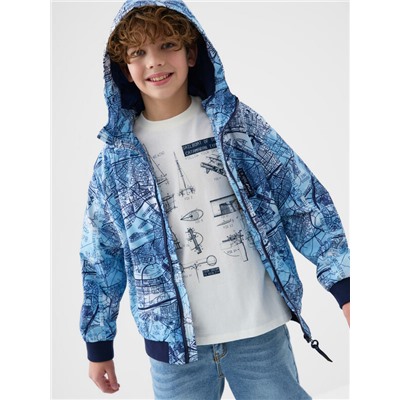 Куртка текстильная с полиуретановым покрытием для мальчиков (ветровка)