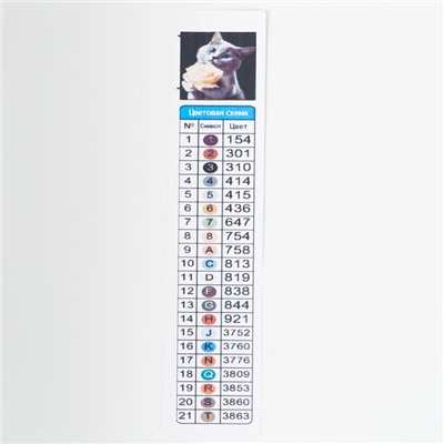 УЦЕНКА Алмазная вышивка полное заполнение «Котенок с розой», на раме, 40×50 см