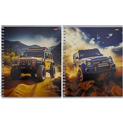 Тетрадь  48л клетка на спирали "КРОССОВЕР В ДИКОЙ ПРИРОДЕ" 48-8348 Проф-Пресс