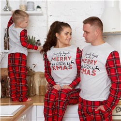 Пижама новогодняя женская (лонгслив, брюки) KAFTAN X-mas, размер 52-54 49