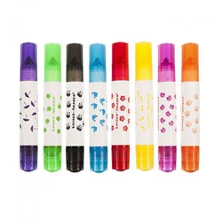 Фломастеры 8цв со штампами ФШКМ-08 Каляка-Маляка