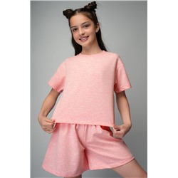 Костюм из футера для девочки оверсайз Happyfox