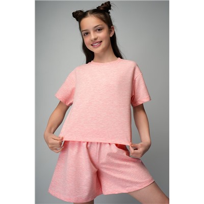 Костюм из футера для девочки оверсайз Happyfox