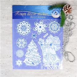 Наклейка новогодняя 38х30 Новый год / 610-283 / Дед Мороз