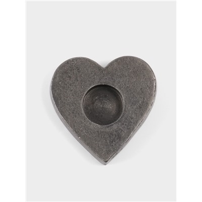 Подсвечник для чайной свечи «Сердце», 11×12×2 см, алюминий