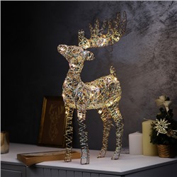 Светодиодная фигура «Оленёнок» 40×22×7 см, 20 LED, батарейки AAх2 (не в комплекте), свечение теплое белое