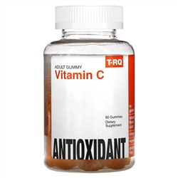 T-RQ, Adult Gummy, Vitamin C, Antioxidant, Orange, 60 Gummies