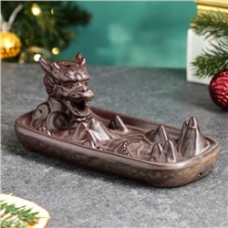 Подставка для благовоний TAKE IT EASY «Дракон в горах», набор благовоний конусы, стелющийся дым, 17×9×7 см