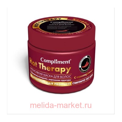 Compliment Маска для волос интенсивная Hot Therapy профилактика выпададения с термоэффектом 500 мл