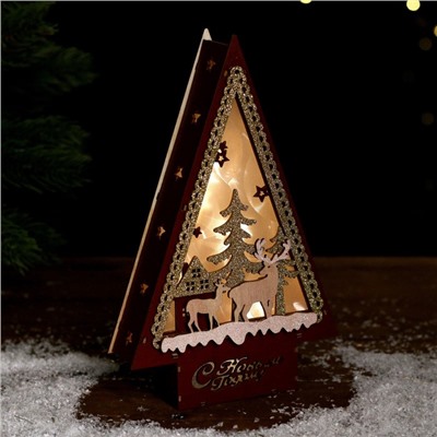 Декор с подсветкой «С новым годом», 14×4×22.5 см