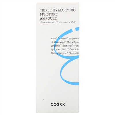 Cosrx, Hydrium, увлажняющая ампула с тройной гиалуроновой кислотой, 40 мл (1,35 жидк. унции)