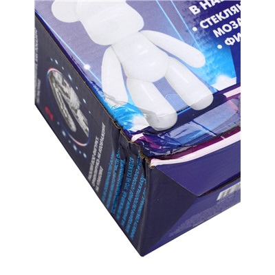 УЦЕНКА Декор фигурки зеркальной мозаикой «Медведь», серебро