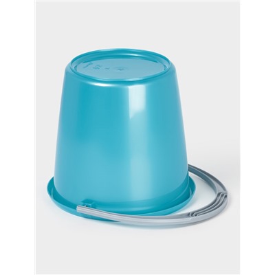 Ведро с крышкой «Соло», 3 л, перламутровое бирюзовое
