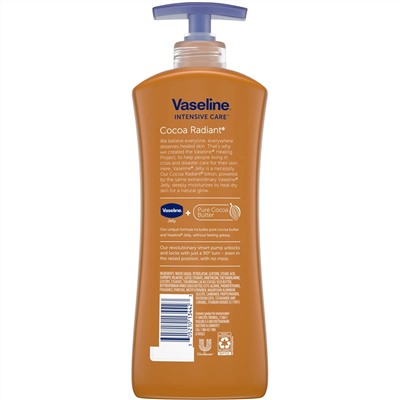 Vaseline, Intensive Care, лосьон для тела «Сияние какао», 600 мл (20.3 жидк. унций)