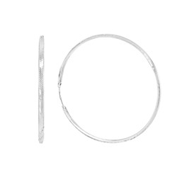 Серьги из серебра без вставки, ТРКШ-3-6,0 а/г