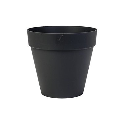 УЦЕНКА Кашпо со вставкой 10л d28см h26,2см "Tarragon", цвет серый