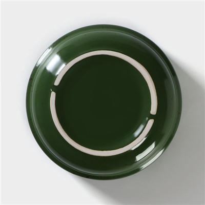 Салатник Хорекс Punto verde, 350 мл, 12×5 см, фарфор, зелёный