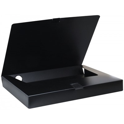 Папка-короб пластиковый с кольцом 36мм 0,8 мм черный NB6336K inФОРМАТ