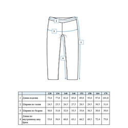 Брюки трикотажные для девочек (легинсы)