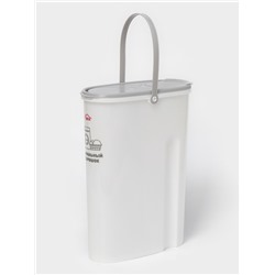 Контейнер для стирального порошка, 5 л, 11×24.6×32 см, серый