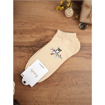 Носки р. 35-40 Птичка короткие / L803 /уп 10/500/1200/ ОДНА ПАРА/ МАРКА