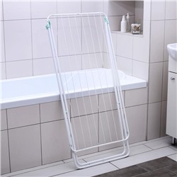 Сушилка для белья напольная складная, рабочая длина 10 м, белая