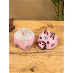 Корзинка «Поросёнок», 8×8×13 см, бамбук