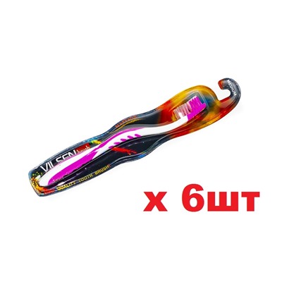 Vilsen Brush Зубная щетка Массаж средняя 6шт
