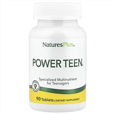 NaturesPlus, Source of Life, Power Teen, питательная добавка для подростков, 90 таблеток