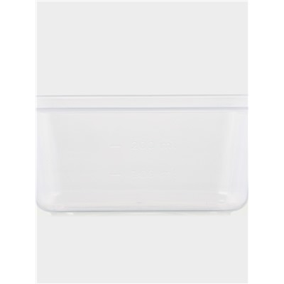 Набор контейнеров для хранения еды Idiland, 3 шт.: 400 мл, 800 мл, 1.5 л, пластик, герметичный, прозрачный, крышка голубая