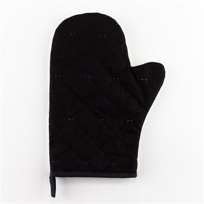 Варежка-прихватка новогодняя «Зима время чудес» 20×28 см, саржа, 100% х/л, ватин 250 г/м²