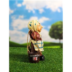 Садовая фигура из полистоуна «Бабушка с ведрами», 20×7×19 см, Greengo