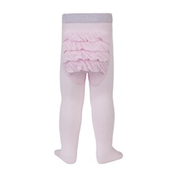 Классические Conte-kids TIP-TOP Хлопковые колготки с воланами и люрексом