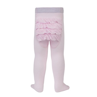 Классические Conte-kids TIP-TOP Хлопковые колготки с воланами и люрексом