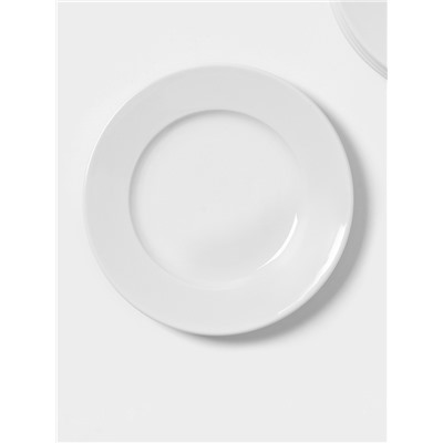 Десертные тарелки Magistro Basic bistro, d=16.5 см, набор 6 шт., фарфор, белые