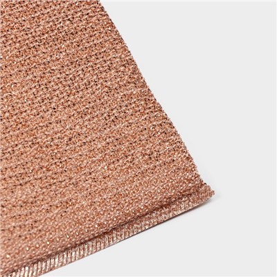 Набор губок скраберов с металлической нитью Доляна, 5 шт., 12.5×8.5×1.5 см