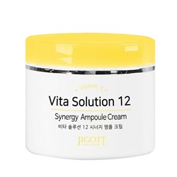 Jigott Ампульный крем для отбеливания и разглаживания морщин / Vita Solution 12 Synergy Ampoule Cream, 100 мл