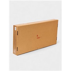 Плетёная корзина для белья с крышкой «Лён», 100 л, 43×32×80 см, белая